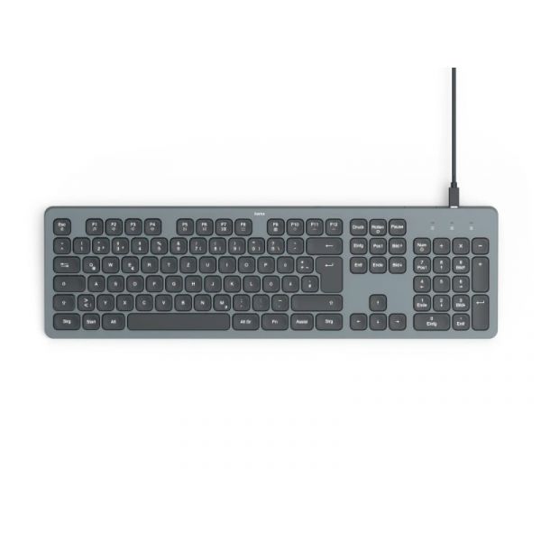 Hama CK-400 USB fekete billentyűzet HU, szürke (13173058)